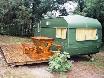 your own caravan for two and each caravan has its own fireplace